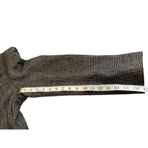 Haggar Clothing Co Size 44 Brown Plaid Blazer/Jacket 35e - Picture 7 of 16